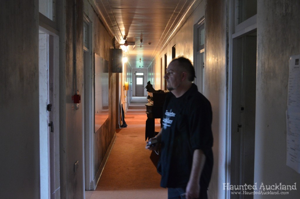 Mark investigates the Administration corridor - Spookers, Kingseat
