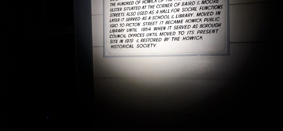 Howick Historical Village: Solo Overnight sessions – Barbara in the old Howick Courthouse