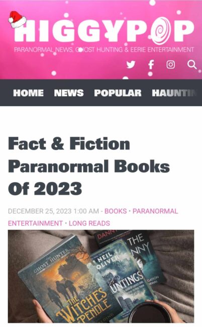 Haunted Auckland chosen in Higgypop’s 2023 paranormal book hit list