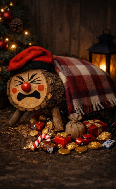 The 2025 Christmas Creature Countdown: Tió de Nadal / Caga tió, or “The pooping log”,