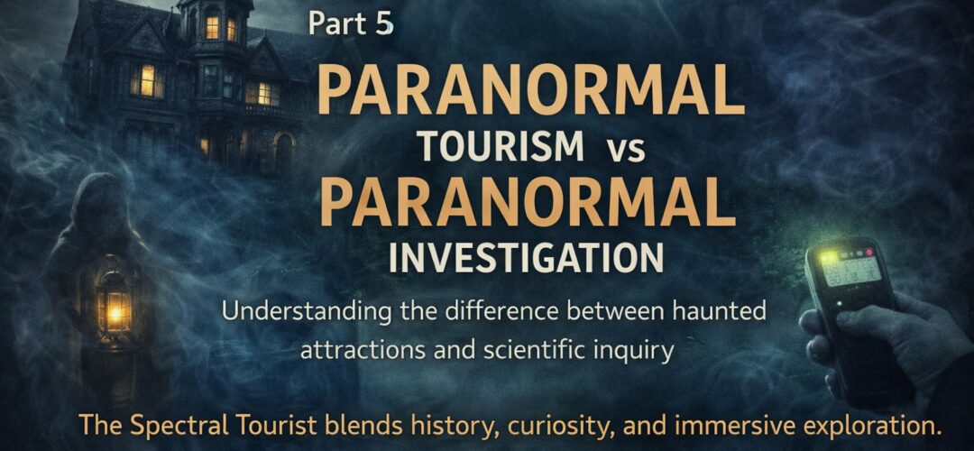 Part 5 – Paranormal Tourism vs Paranormal Investigation