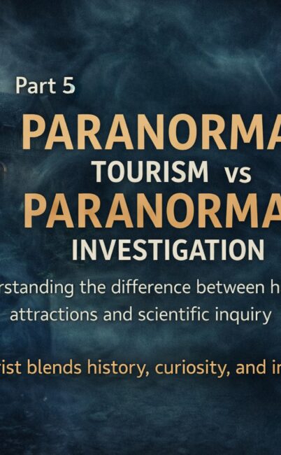 Part 5 – Paranormal Tourism vs Paranormal Investigation