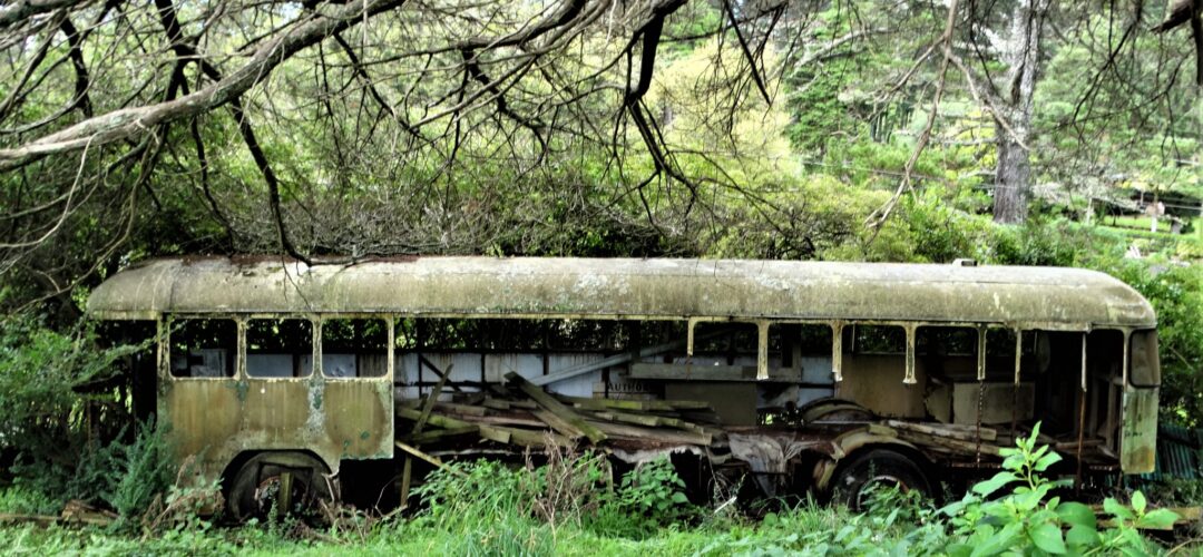 Mind the closing doors: Derelict Bus – West Auckland