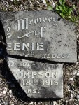 Birkenhead/Glenfield Cemetery broken headstone