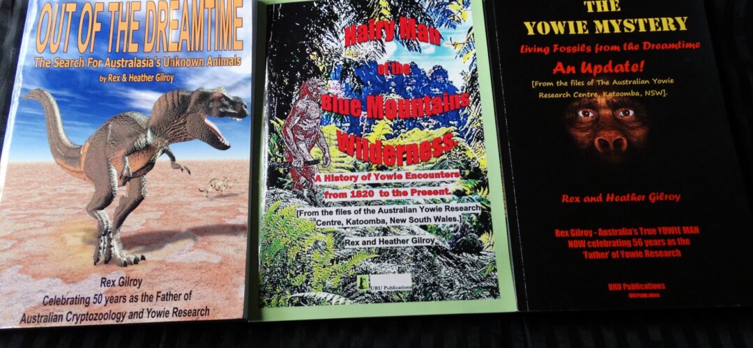 Books by Rex Gilroy. Recommended reading on Yowie Research