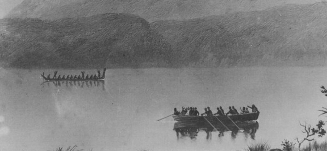 The Phantom Canoe on Lake Tarawera