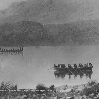 The Phantom Canoe on Lake Tarawera