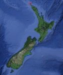 Map of New Zealand showing the location of Spirits Bay